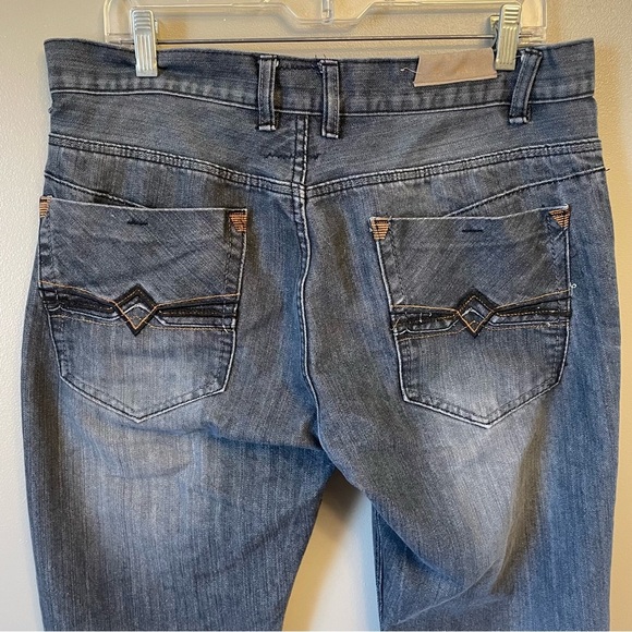 F.U.S.A.I. Dark Wash Bootcut Jeans 36 x 33 FUSAI denim - Picture 4 of 15